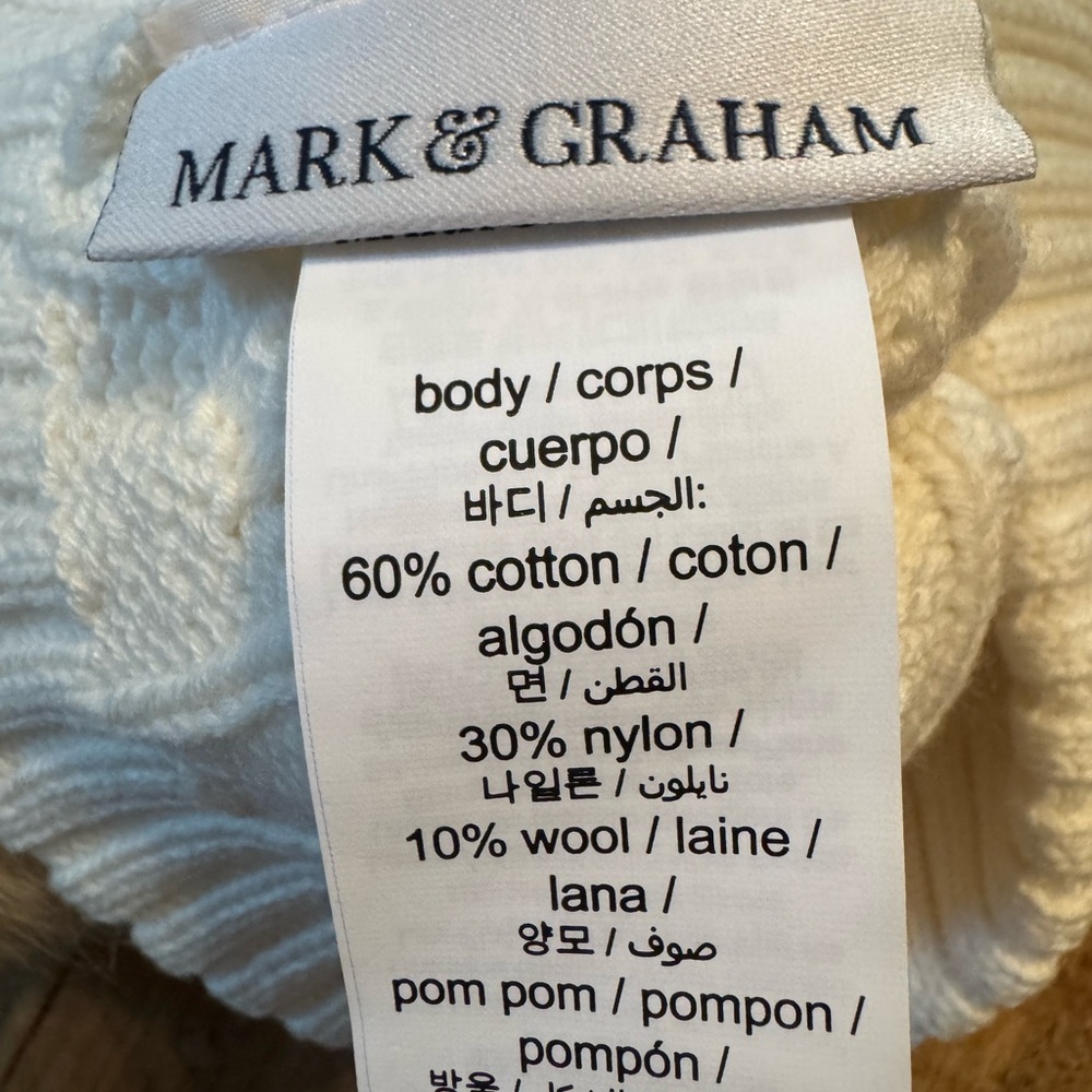 Mark & Graham Pom Pom Hat - Picture 4 of 4